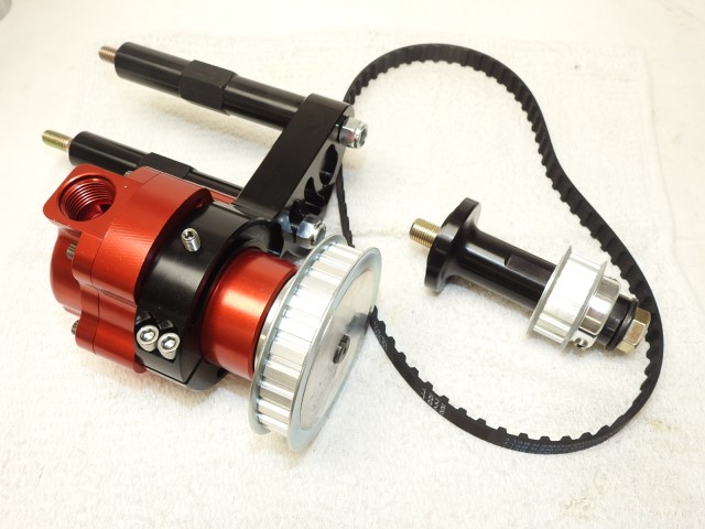 Alkydigger Belt Drive BB Chevy for 11105 & 11115 Red and Black Aeromotive Pumps