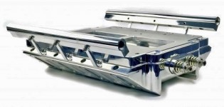 TBS-2574 w Rails LS3- Blower Manifold  -POLISHED w Black option