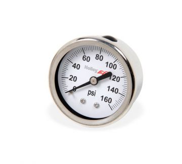 26-506 Fuel Pressure Gauge 0 to 160 PSI Silicone liquid filled  2" Dia