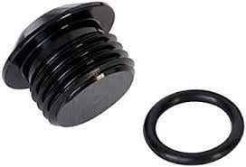 Plug -3 AN Buttonhead ORB   3AN  Anodized black