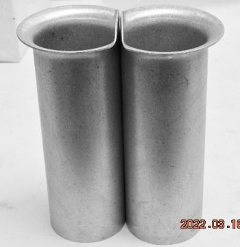Hilborn  Ram Tubes D Bell   Aluminum 7.25" Tall 2-5/8" OD  2-1/2" ID