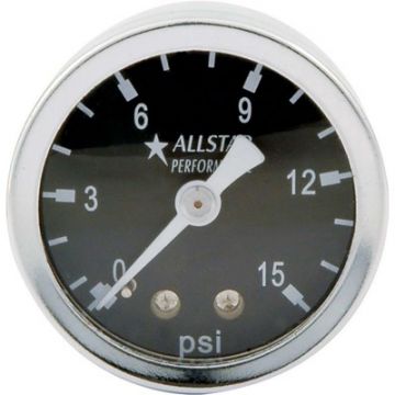 80200 Gauge - Pressure Gauge 1.5" 0-15 PSI Liquid Filled