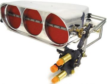 Enderle Buzzardcatcher -Tunnel Ram   Polished Aluminum Injector - 5" B Flys