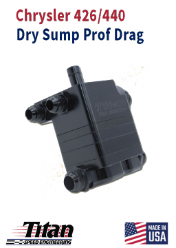 TITAN SPEED ENGINEERING DRY SUMP B BLOCK MOPAR 440-426  TWO STAGE OIL PUMP