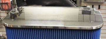 Enderle 3 Hole  5"- 5-9/16"  Upright Air Filter Top Only  Billet