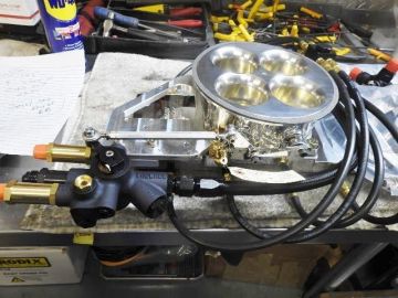 Assassinator w K Valve  2600  cfm Throttle Body 4500  Billet, Polished  with  Blower Adapter  lines,