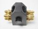 Alkydigger Hat Distribution Block with Fittings 3  -8 Inlets -  8-  -3  hose outlets
