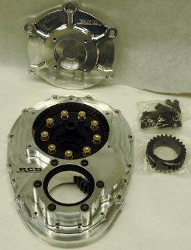 251000-0006 RCD Gear Drive - SBC  RCD Small Block Chevy   BBC SNOUT- Std Cam height Gear Drive