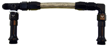 Fuel Line Kit -08 to -08 for 4150's Black and Stainless CARB LOG