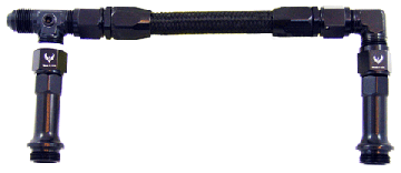 Fuel Line Kit -06 to -06 for 4150's Black CARB LOG