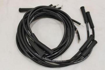 Straight Joe Hunt 8mm Black or Red  Magneto Spark Plug wires 8 Cylinder Stainless core