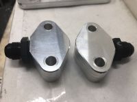 4145-SB Water Blocks  - Small  Block Chevy Water Block Mounts for Competition  Idler w -8 threads