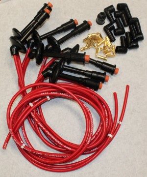 Fire Core 50 Performance  Hemi Wires 426-392  Hemi 8 MM Solid Core Magneto plug  Wires 1426  RED
