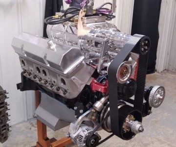 TBS-3121-SB Polished 2 Lobe 8mm SB   Chevy  250 "BABY"  Billet  Blower Package  8mm