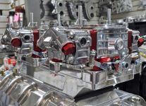 Carb Spacer - HI-FLOW  Carb Adapters with 6 bolts   up and forward High Flow