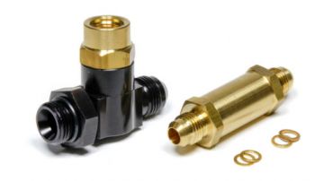 High Speed Valve - Bulkhead -6AN T Adapter to install in -6 shut off or pump.outlet
