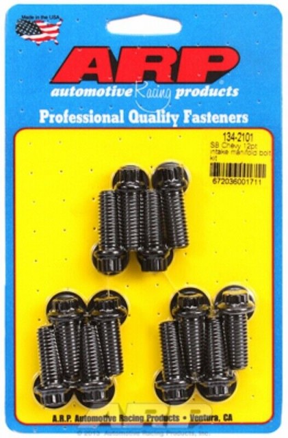 134-2101 Intake Manifold Bolt Set- 1-1/4 " long  SB Chevy & MoPar   Blown & Unblown