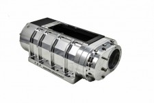 TBS-2036-100 10-71 Blower RACE CASE Billet Blower Hard Anodized Billet Rotors 18 Point Teflon