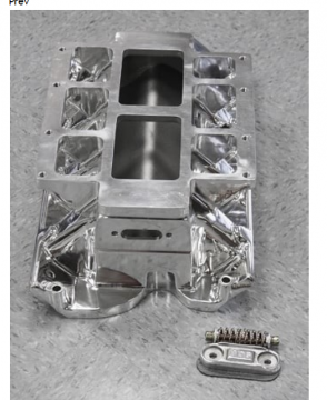 Polished  OR  SATIN OPTION  Blower Manifold  Ford  429-460 Intake  CJ PORTS    with POP OFF