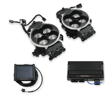 550-1081 Holley Terminator X Stealth  BLACK 4500 2x4 - 8 Injector - 800-1500 HP