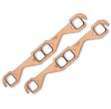 7153  Gaskets - SB Chevy Copper Header Exhaust Gasket for Round Tube Headers