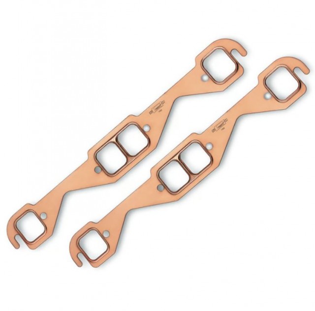 7153  Gaskets - SB Chevy Copper Header Exhaust Gasket for Round Tube Headers