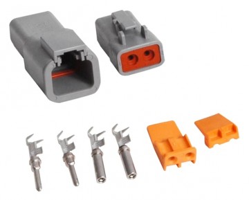 8184  MSD Connectors - MSD Deutsch Connector - 2-Pin - 12-14 Gauge