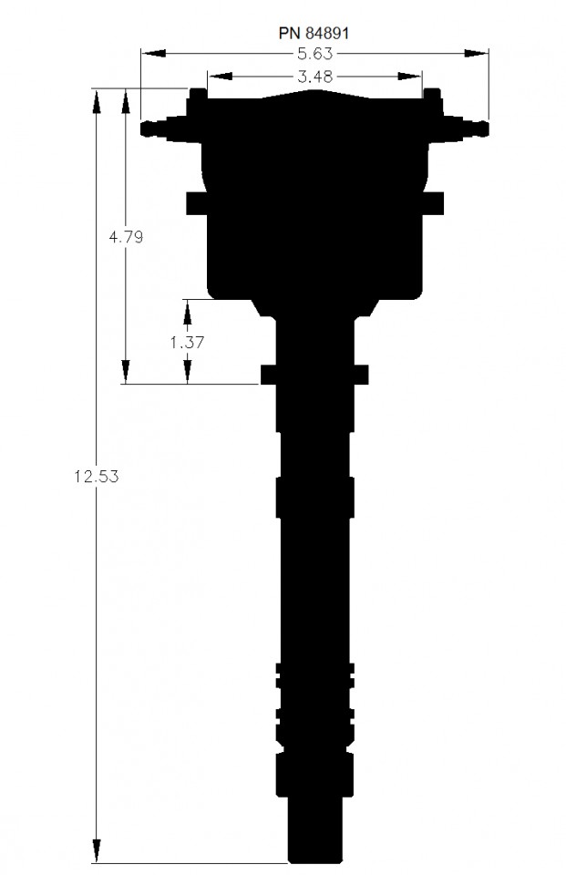 CRAB CAP Distributor 84891- Chevy Flat Top Pro-Billet Distributor