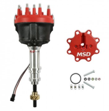 85827  Distributor - MSD Billet Distributor - Ford - Small Block V8 - Bronze Gear