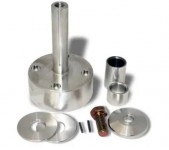 Belt Drive -MANDREL  Un-Blown 4 Bolt Big Block   Ford Belt Drive Mandrel  1" dia 1/8" keyway