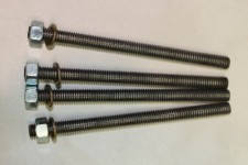 BSA-2  Enderle Mounting Stud Set for 2" Hat Spacers  - 4 Stainless Studs -Nuts