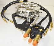 ALKYDIGGER ASSASSINATOR  K Valve 2650 cfm Throttle Body 4500 Billet, POLISHED w NOZZLES HOSES  DRIVE