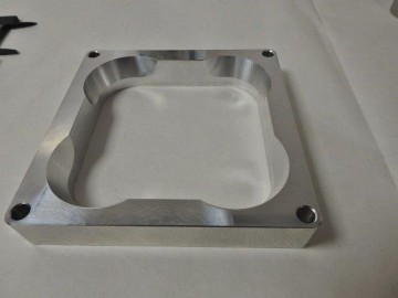Billet Carburetor 1" Spacer   for  Assassinator- Accufab  Dominator Throttle body for smooth air