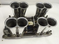 Enderle 1970's Vintage SB CHEVY  - 8 Stack w Rare Cast Stacks- New Hoses-Nozzles-