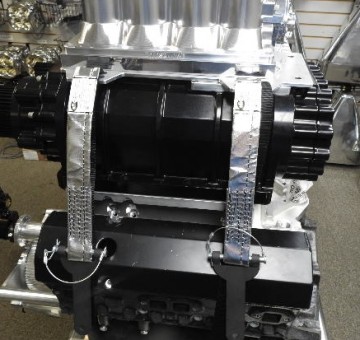 BLOWER RESTRAINT KIT W HEADER BKTS  & GASKETS ,  Kit- 6-71  8-71 10-71 14-71  SFI 14.1- TBS-250 -