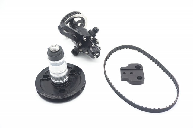 APD  CARB Fuel Pump Kit - BBC Belt Drive Fuel Pump Kit .600 Gear Int Bypass Mid Pass Side Mount