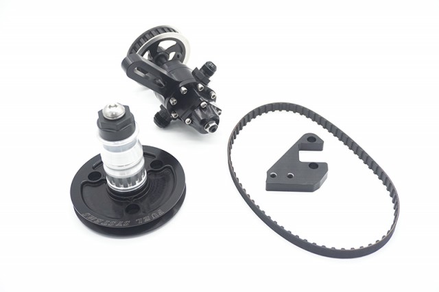 APD Fuel Pump Kit - SBC Belt Drive Pump (.600 Gear Internal Bypass), 28T, Upper PS WP Mount, Mandrel