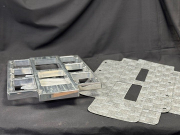 RBZ-5021  1" Blower Spacer - 1 INCH  Billet Aluminum w Studs & Gaskets