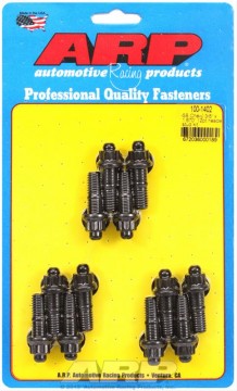 100-1402 Header Stud, 3/8 in Diameter, 1.67" 12 Point Nuts Chromoly SBC Set of 12