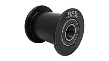 156028-0016 RCD Idler Pulley 3"  x 2.45" DIA Wide 3/4" ID Shaft Black Hard Anodized