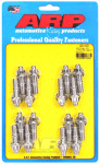 400-1403 BB CHEVY  STAINLESS HEADER STUD KIT , 3/8 in Diameter, 1.67" 12 Point Nuts  SET 16