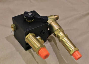 4023-TR-ASSY  ENDERLE SQUARE  UNBLOWN ANY FUEL BARREL VALVE ASSEMBLY  w Checks & Pill Holder