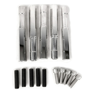 The Blower Shop 4547  250-192 8mm Idler Bracket  Stands and Studs set of 5  4.75"