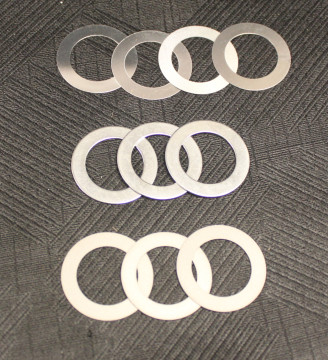 Enderle 5007A  10 pack  Shims Fits all 5005 spuds- thin shims to go with the 5006 bearing pack