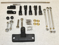 Mopar Dual Carb Tunnel Ram Linkage Kit for Small Block Mo-Par w/ W2 Heads-Enderle