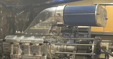 Alkydigger Billet  Air Filter Assembly Big & Ugly 4-3/8" w Outerwear