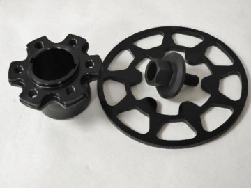 HUB 202403-07-Kit  Blower Hub  w Bolt & Timing Ring  BB  Chevy  3/16" and 1/4" Keyways