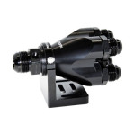 -16 AN Male to 4 x -12  Female ORB  Distribution Block  Hard Anodized  FUEL - COOLING