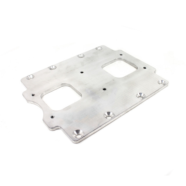 149-1008 Dual 4 Barrel  Carb  Adapter Plate to Convert to a Blower  Manifold to unblown Carbs