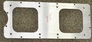Alkydigger 2 X 4500 Dominator  Adapter Plate for Our 7070 SB Chevy  Tunnel Ram NOT EDELBROCK